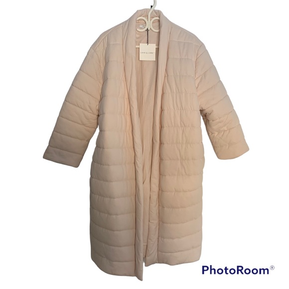 NWT Organic Duvet Robe Love & Lore, Pink Small / Medium - Picture 7 of 17